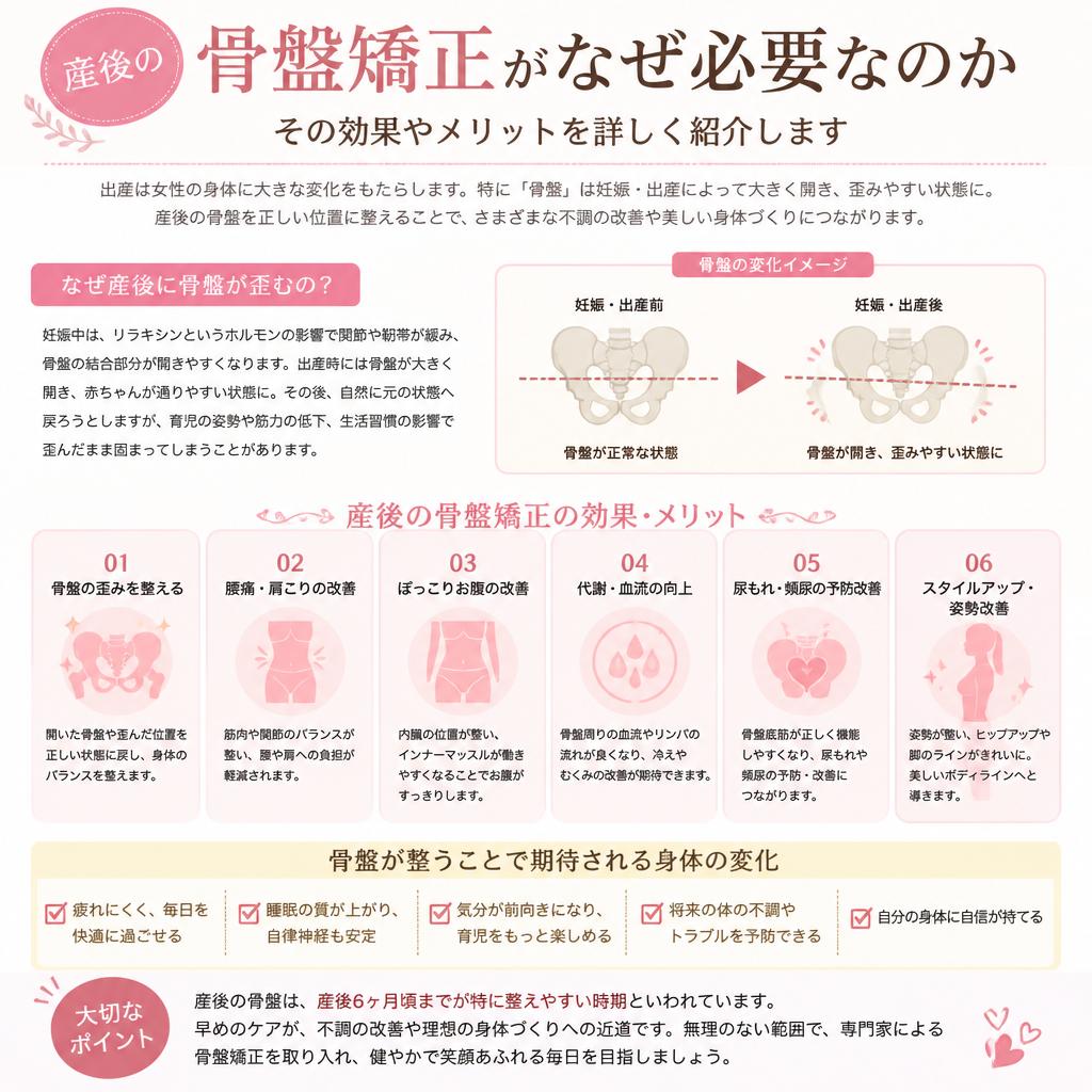 産後骨盤矯正の重要性