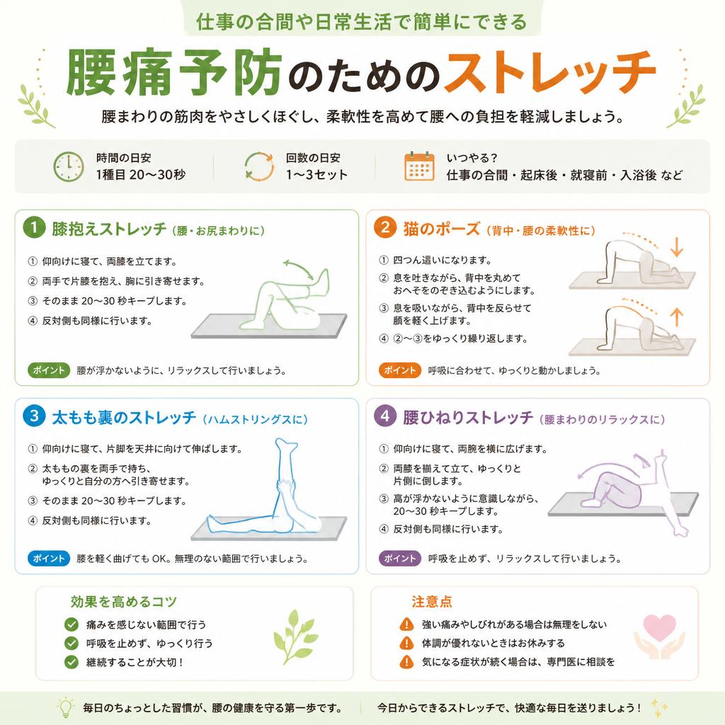 日常生活でできるストレッチ
