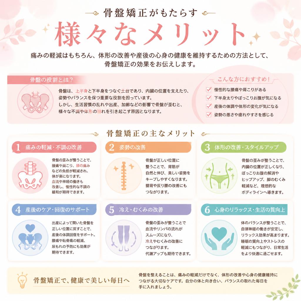 骨盤矯正のメリット