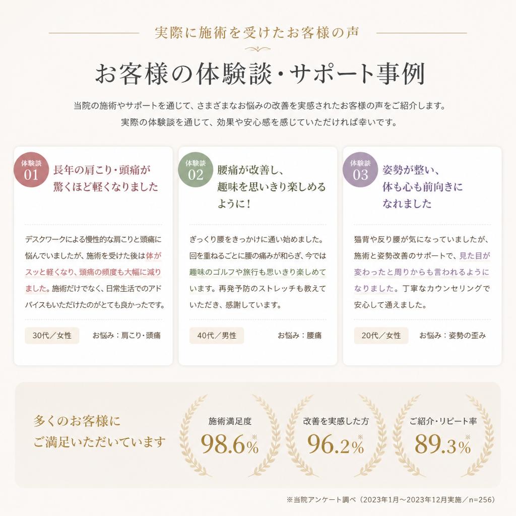 実績とお客様の声