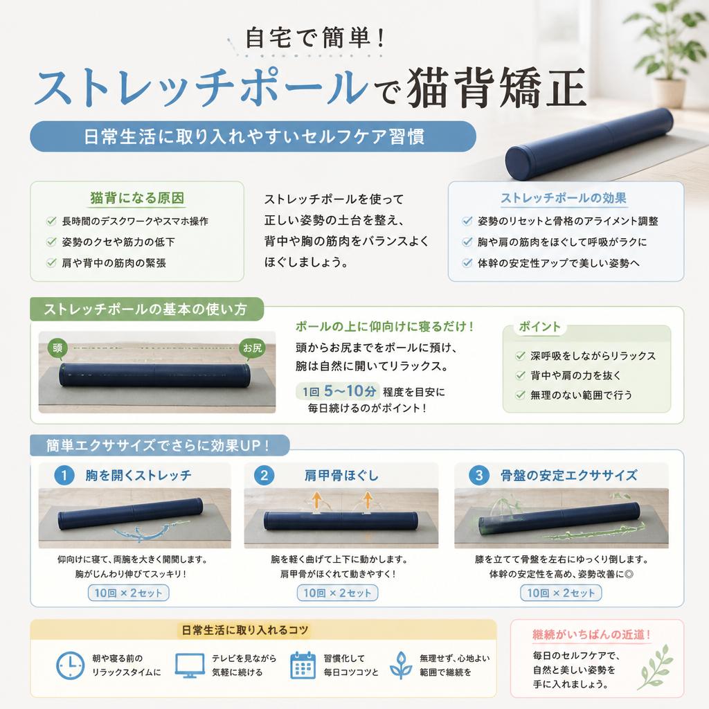 自宅でできる猫背矯正ケア