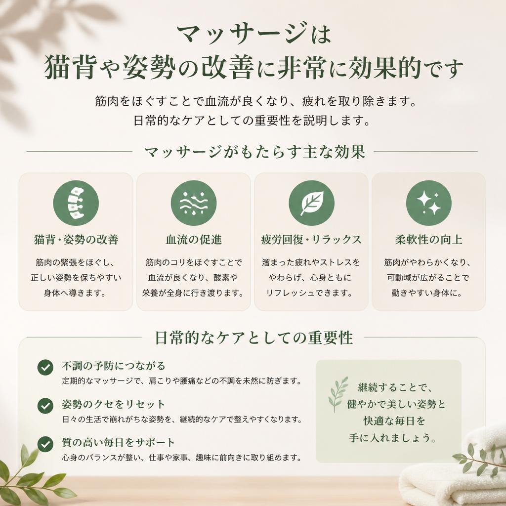 マッサージの重要性