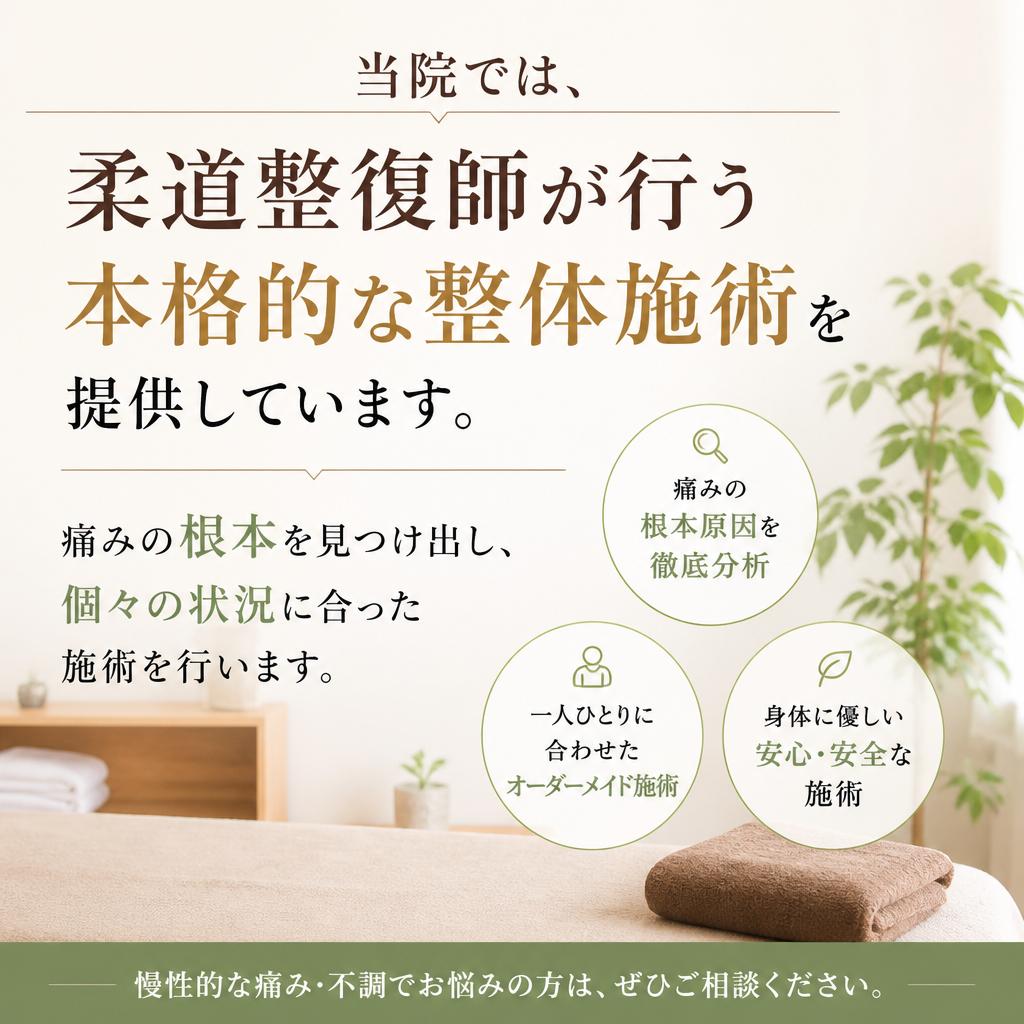 当院の整体施術の特徴