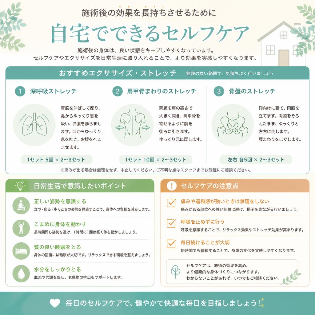 5. 自宅でできるセルフケア