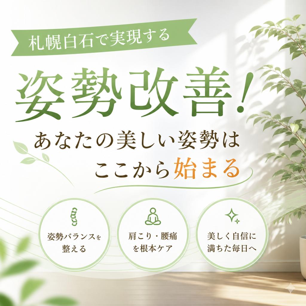 札幌白石で実現する姿勢改善！あなたの美しい姿勢はここから始まる
