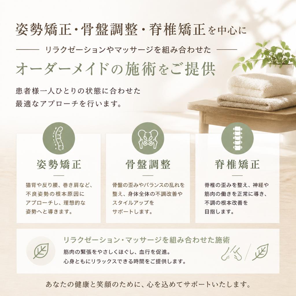 当院の施術メニュー