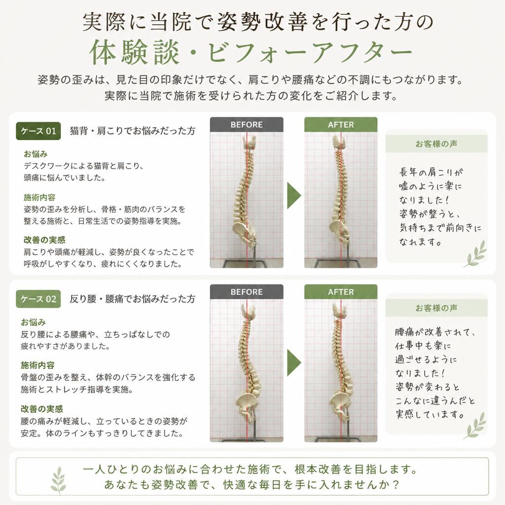 体験談とビフォーアフター