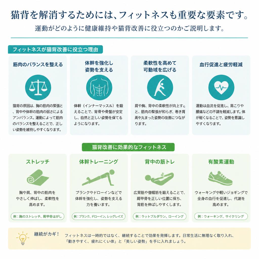 4. 猫背改善とフィットネスの関係