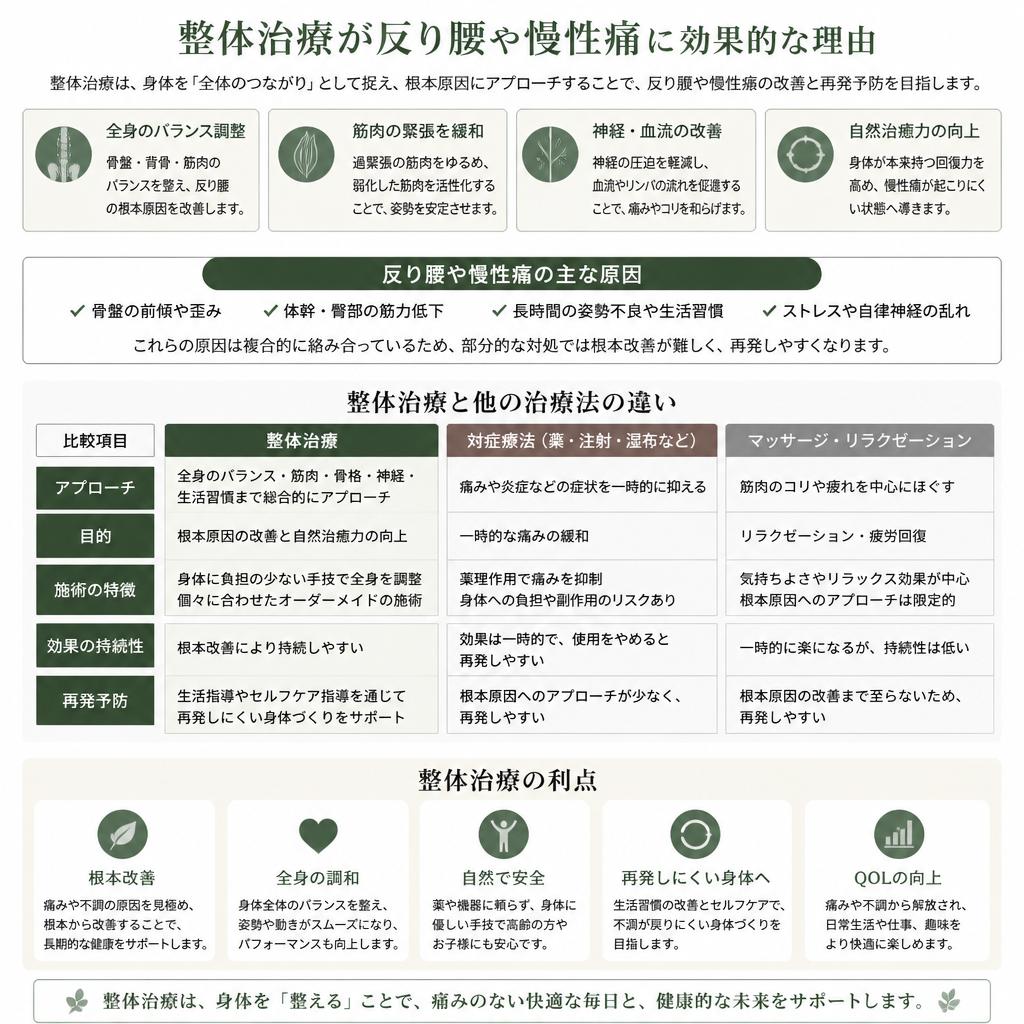 整体治療のメリット