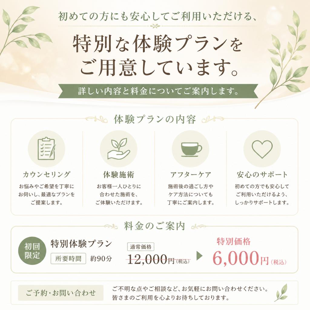お得な初回体験キャンペーン