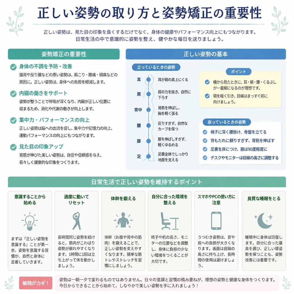 姿勢矯正の重要性