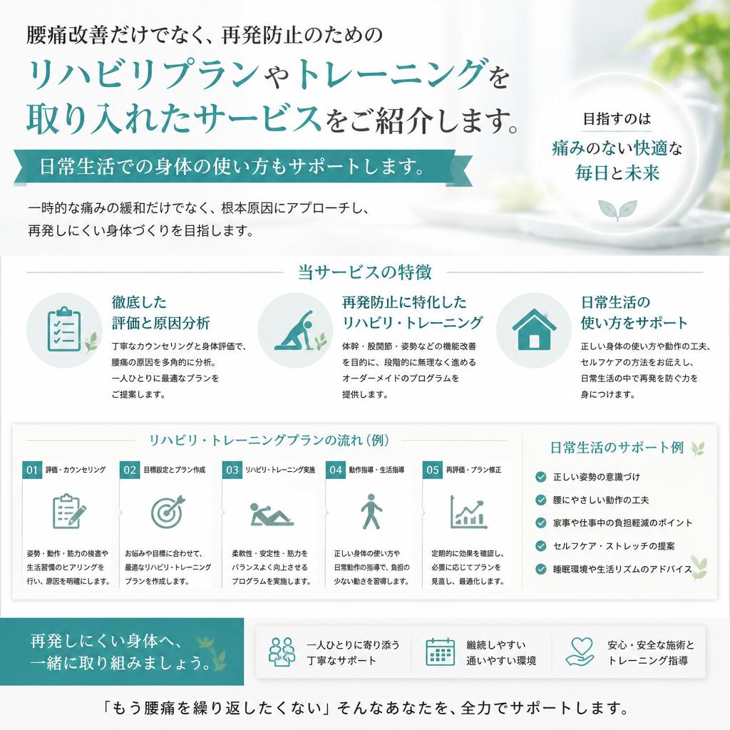 リハビリプランのご提案