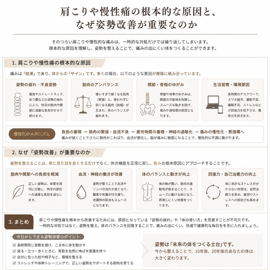 肩こりや慢性痛の原因