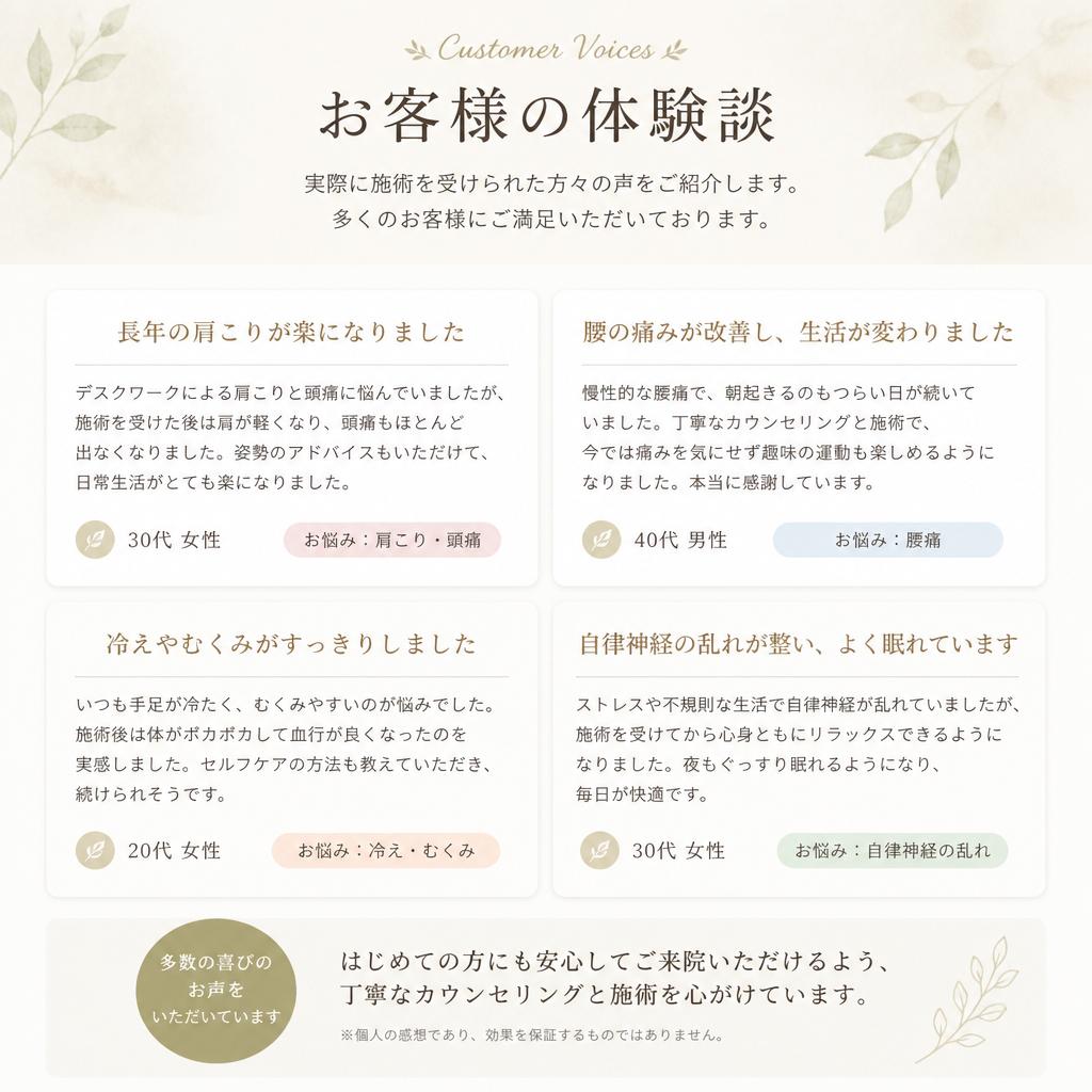 お客様の声