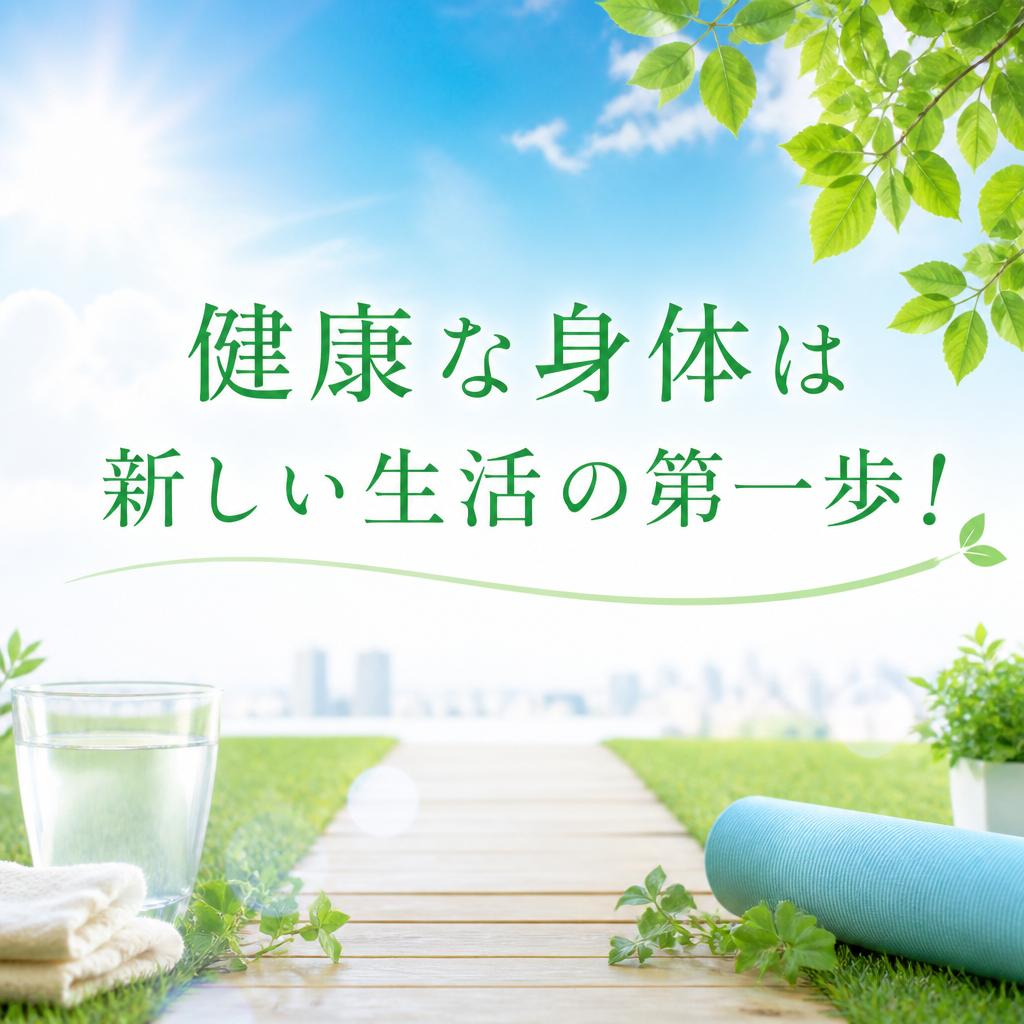 健康な身体は新しい生活の第一歩！