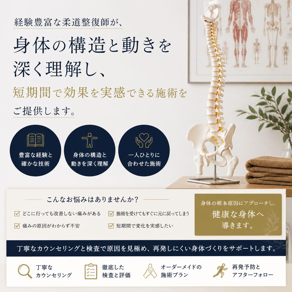 実績のあるプロフェッショナルによる施術